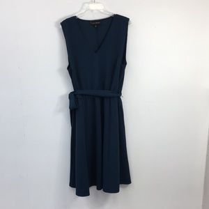 Lane Bryant Sleeveless Tank Tie Waist V-Neck Midi Dress Size 18/20 EXCELLENT